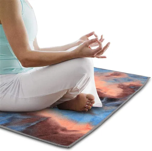 Miniatura 6 de Toallas de yoga, toalla de yoga antideslizante con textura de gofre antideslizante, manta de yoga de microfibra 100% absorbente, sin olor