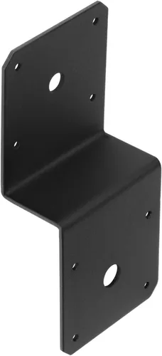 Miniatura 3 de 6 lazos negros para viguetas de cubierta, soporte Z para postes de 4 x 4 a haz de 2 x 4, calibre 13