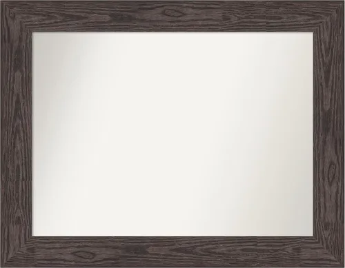 Miniatura 393 de Amanti Art Espejo personalizado, espejo de baño negro puente, espejo de pared o espejo de tocador de baño sobre el fregadero (26 x 26 pulgadas)