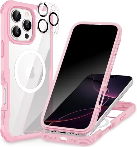 Miniatura 44 de CENHUFO Funda de privacidad para iPhone 11 Pro, funda de cuerpo completo con protector de pantalla de privacidad de vidrio templado 9H integrado