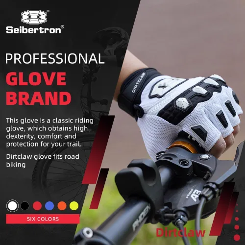 Miniatura 2 de Seibertron Dirtpaw - Guantes unisex para bicicleta BMX MX ATV MTB guantes para bicicleta de montaña, ciclismo, todoterrenoDirt Bike, guantes