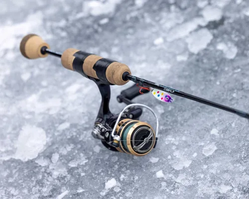 Miniatura 6 de Northland - Cuchara de sonajero de pesca en hielo, varios tamaños y colores para lucioperca, perca, panfish y trucha