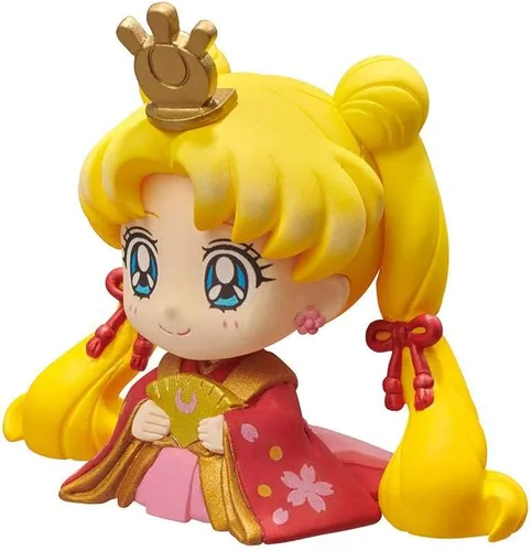 Miniatura 7 de Megahouse Sailor Moon Petit Chara Hinamatsuri: Usagi & Mamoru - Juego de 2 figuras, multicolor
