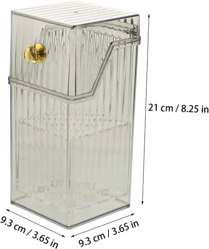 Miniatura 7 de Angoily Organizador de brochas de maquillaje, almacenamiento transparente para pinceles, bolígrafos y cosméticos, diseño estable, artesanía fina