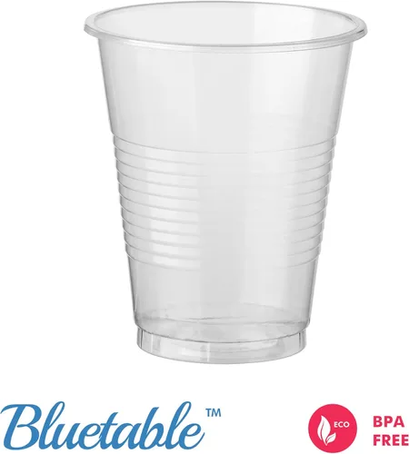 Miniatura 2 de Bluetable Vasos de plástico desechables a granel de 7 onzas – 600 unidades sin BPA – Bueno para bebidas frías, tazas de fiesta, dispensador
