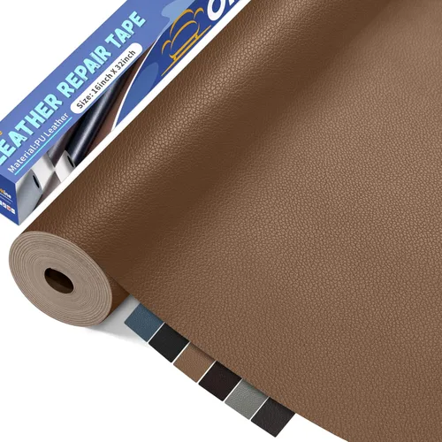 Miniatura 30 de ONine - Parche para reparación de cuero, parche autoadhesivo para sillones, parche de cuero contra rasguños, disponible en diferentes colores, de 5