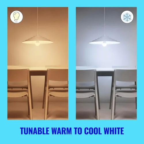 Miniatura 3 de WiZ Connected Bombillas inteligentes LED A19 de 100 W, sintonizables, color blanco, se conecta a tu Wi-Fi, bombilla inteligente E26, controla