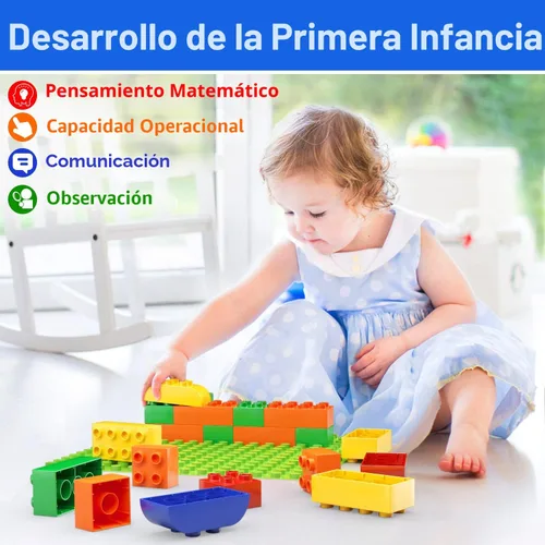 Miniatura 5 de Bloques de construcción para niños pequeños de 2 a 5 años, incluye una placa base, 150 bloques de construcción grandes para niños, juego de bloques