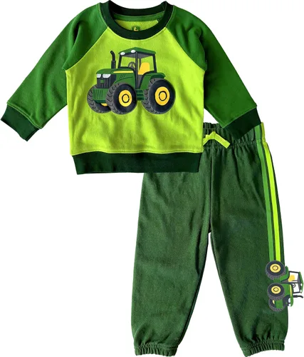 John Deere Baby Boys John Deer - Conjunto de sudadera y pantalón para niño