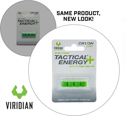 Miniatura 6 de Batería de Litio Viridian CR1 / 3N 3V (paquete de 4).