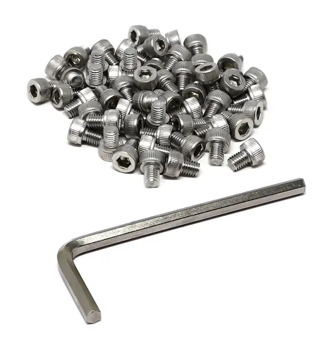 Miniatura 234 de iexcell 25 piezas M4 x 60/65/70/75/3.150 in paso de rosca 0.028 in acero inoxidable 304 cabeza hexagonal Tornillos Tornillos surtido Kit