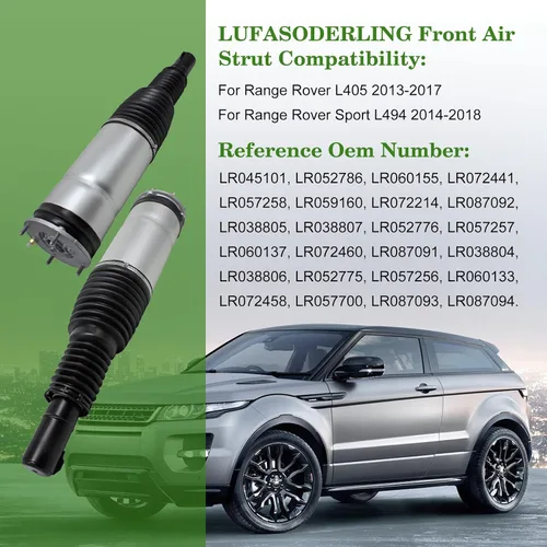 Miniatura 5 de Puntal delantero del amortiguador de choque de la suspensión del aire W/O EDC compatible con Land Rover Range Rover Sport L494 2014-2018 LR045101