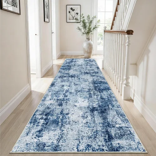 Miniatura 17 de Alfombra de pasillo lavable de 3 x 12: alfombra antideslizante fácil de limpiar - Alfombras suaves para sala de estar, dormitorio, cocina, alfombra