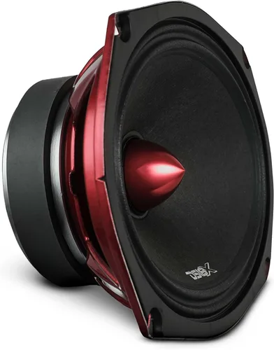 Miniatura 25 de Altavoz DS18 PRO de rango medio, cúpula en compresión de aluminio roja, altavoces de puerta de audio de alta calidad para auto o camión sistema