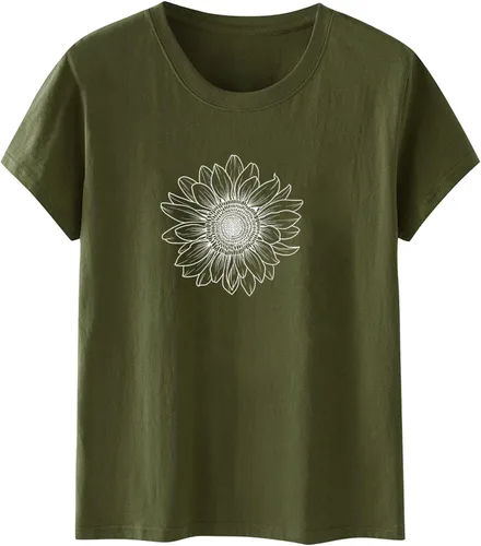 Miniatura 53 de Camiseta con estampado de animales para mujer, camiseta de libélula divertida, linda camiseta de manga corta, blusa de primavera 2023, camisas