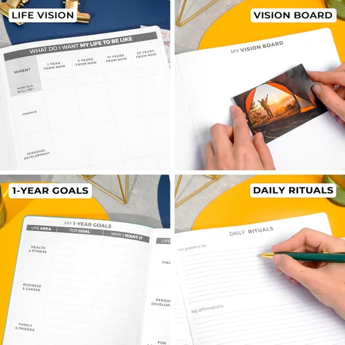 Miniatura 6 de Clever Fox Agenda Daily PRO – Agenda diaria de 8.5 x 11 pulgadas tamaño A4 y diario de gratitud para aumentar la productividad, gestión del tiempo