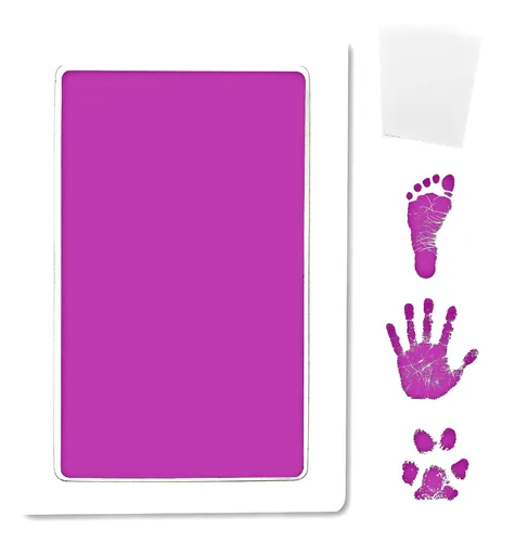 Miniatura 12 de Kit de almohadillas de tinta sin tinta de toque limpio grande para huellas de bebé, huellas de manos y huellas de patas de mascotas - Sin engorros
