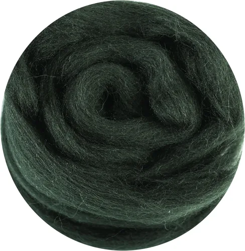 Miniatura 12 de 24 tipos de lana rosa, 4.23 oz (120 g), adecuado para fieltro húmedo y fieltro de aguja de telas hiladas de lana. Un paquete de prueba está Tonos