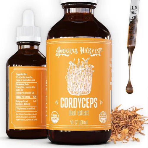 Miniatura 12 de Hodgins Harvest Melena de león orgánica + tintura de reishi Fabricado con hongos cultivados en nuestra granja en los Estados Unidos Extracto