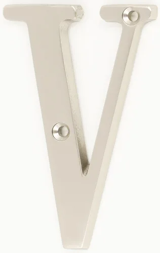 Miniatura 6 de ZW Hardware B100 Letra M de latón macizo de latón brillante de 4 pulgadas