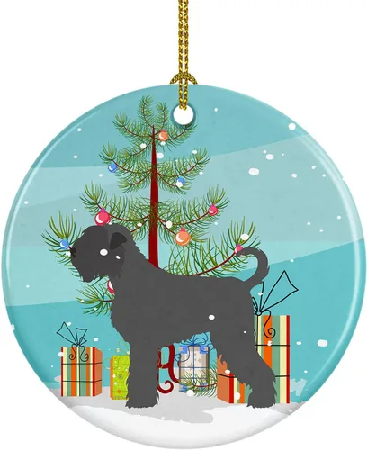 Miniatura 17 de Caroline's Treasures American Toy Fox Terrier - Adorno de cerámica de Navidad para colgar en el árbol de Navidad, decoración para el hogar, Navidad