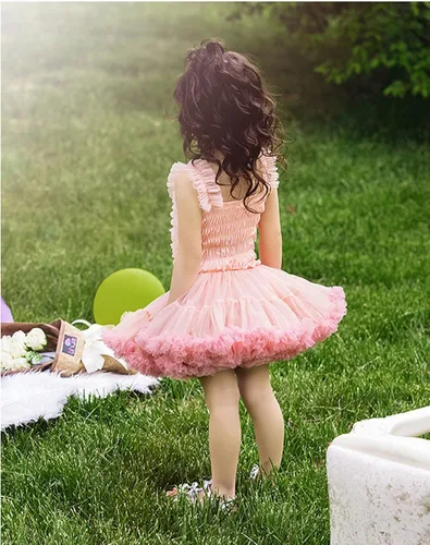 Miniatura 5 de Super Fairy Baby Girl's Tutus Dress Toddler Lace Tulle Ballet Skirt Birthday Party Dress Up
