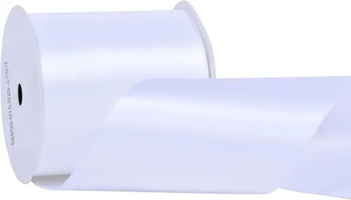 Miniatura 107 de Ribest - Cinta de satén de doble cara de 1 pulgada y 50 yardas por rollo, verde manzana, para envolver regalos, ramos de flores, accesorios