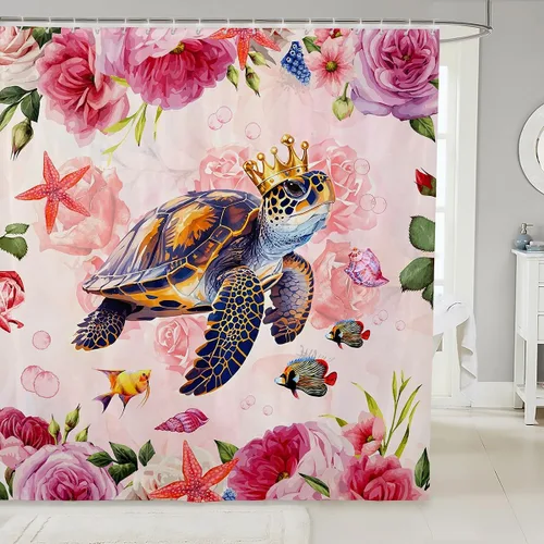 Miniatura 17 de Castle Fairy Cortinas de ducha con hojas de ginkgo, cortina de baño botánica de naturaleza verde, tela de plantas de acuarela, juego de decoración