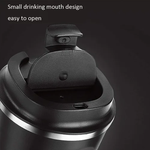 Miniatura 4 de Taza de viaje al vacío de 12 onzas para bebidas heladas/bebidas calientes, taza de café aislada de acero inoxidable de doble pared, taza de café
