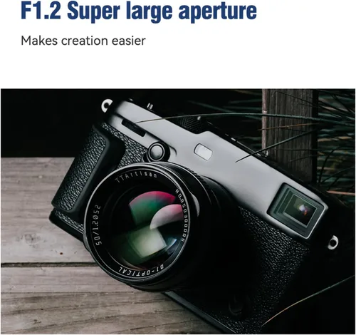 Miniatura 7 de TTArtisan 50mm F1.2 APS-C Lente de Enfoque Manual para Cámara Sony E Mount Como A5000 A5100 A6000 A6100 A6300 A6400 A6500 A6600 NEX-3 NEX-3N NEX-3R