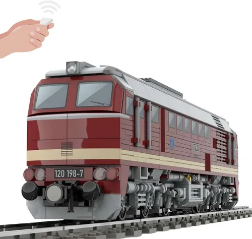 Miniatura 13 de Bloques de construcción de locomotora, 1/40 4014 Big Boy RC Train Juego de bloques de construcción, kit de locomotora de vapor a control remoto