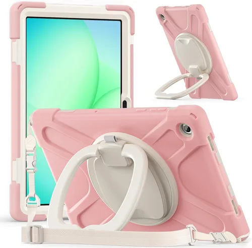 Miniatura 145 de 360 Rotation Case for Galaxy Tab ActivePro/Tab Active4 Pro/Active 5 Pro 10.1" Sturdy Cover Rotate Ring Stand Shoulder Carrying Strap Hand Strap
