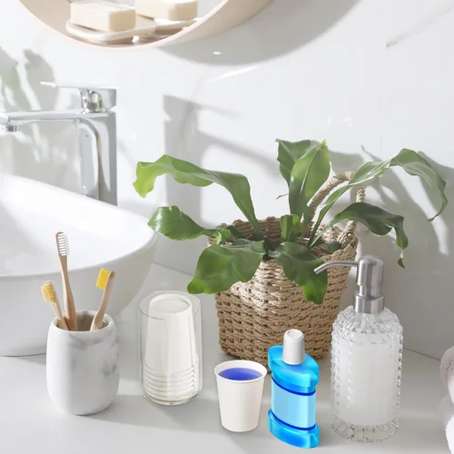 Miniatura 4 de Brandon-super [300 unidades - 2 onzas] Vasos de papel pequeños, vasos de enjuague bucal, tazas de baño, mini tazas desechables pequeñas