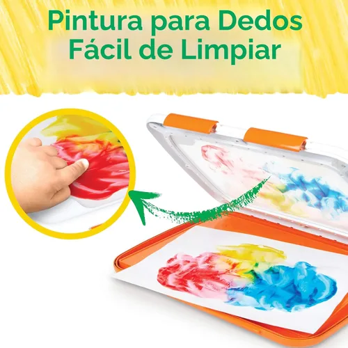 Miniatura 4 de Estación de Pintura sin Desorden de Crayola – Pintura Lavable para Dedos para Niños Pequeños, Regalos de Navidad para Nietos, Set de Artes