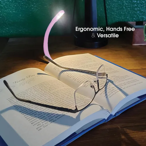 Miniatura 5 de Mighty Bright La Original Recarga con Clip - Luz de Libro Recargable USB - Lámpara de Lectura LED Cálida - Flexible, Regulable, Dura Hasta 60 Horas