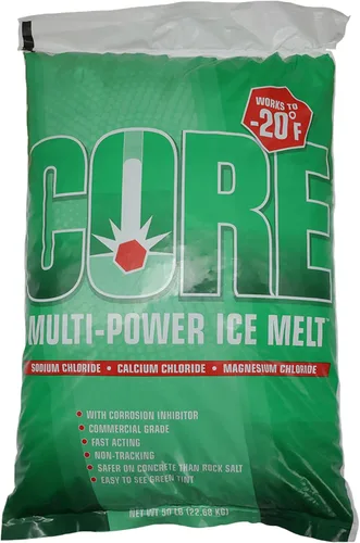 Derretimiento de hielo de alta calidad, azul (bolsa de 50 libras), derretidor de nieve de acción rápida de grado industrial para aceras, entradas de