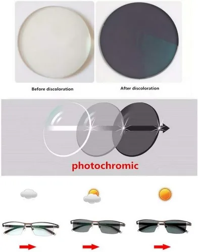 Miniatura 3 de Melrose Gafas de lectura bifocales con marco redondo fotocromático de transición para hombres y mujeres, lentes de sol transparentes UV400