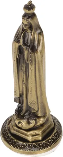 Mini estatua de la Virgen María, escultura de mesa de aleación de zinc para decoración de automóvil y habitación, figura coleccionable virgen para
