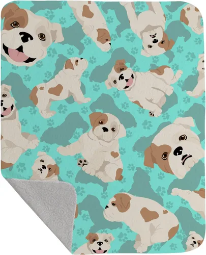 Miniatura 73 de Caroline's Treasures MLM1042LQB Airedale Terrier - Manta acolchada de 50 x 60 pulgadas, diseño de ilustraciones para cama, sofá, suave y ligera