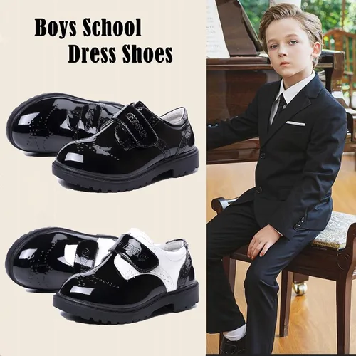 Miniatura 2 de DADAWEN Zapatos de vestir Oxford clásicos de uniforme escolar para niño y niña (bebéniño pequeñoniño grande)