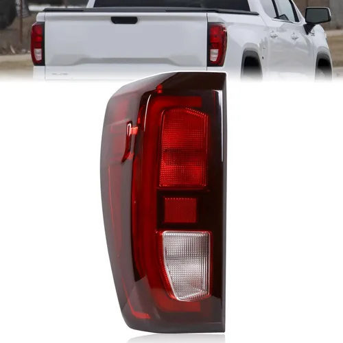 Lochnchn Conjunto de luz trasera compatible con GMC Sierra 1500 2500HD 3500HD 2019-2025 Luz trasera del lado del conductor, luz trasera de repuesto