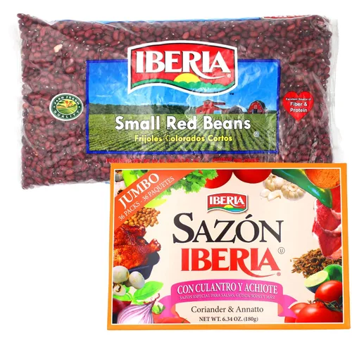 Miniatura 2 de Iberia Adobo With Sazon, 12.75 oz + Iberia - Frijoles rojos pequeños de 4 libras.