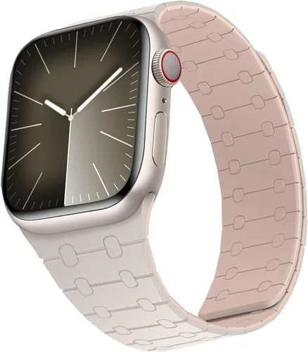 Miniatura 31 de Compatible con correa de Apple Watch de 49mm 46mm 45mm 44mm 42mm 41mm 40mm 38mm, correa de bucle magnético ajustable de silicona para iWatch Ultra