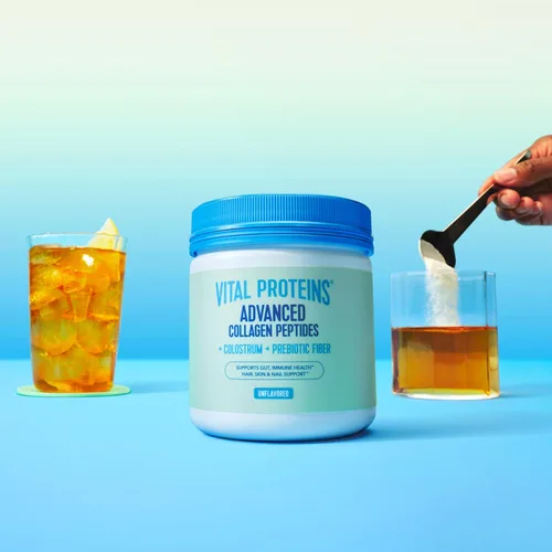 Miniatura 2 de Vital Proteins® Colágeno avanzado + calostro + fibra prebiótica, 0.08 onzas de péptidos de colágeno VERISOL®, apoya la salud intestinal