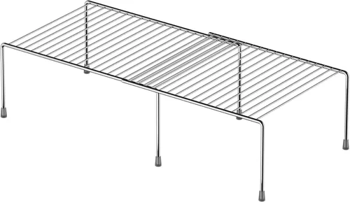 Miniatura 7 de iPEGTOP Organizador de armario de cocina expandible, 2 piezas ajustables para congelador, estante de alambre de almacenamiento de alambre a prueba