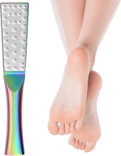 Lima de pedicura para pies, removedor de callos de doble cara, raspa de pie de acero inoxidable, accesorios profesionales para callos de piel muerta