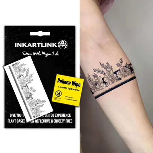 Miniatura 11 de INKARTLINK Tatuajes temporales semipermanentes, tatuajes de brazo realistas, impermeables y no reflectantes, embalaje exquisito, diseño único