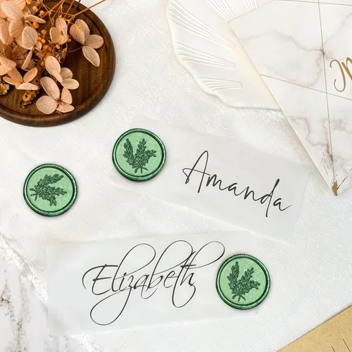 Miniatura 4 de 25 Calcomanías de Sellos de Cera Hechas a Mano, Sellos para Sobres, Calcomanías de Cera Autoadhesivas para Invitaciones de Fiestas de Boda, Sobres