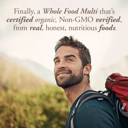 Miniatura 3 de Garden of Life Organics Multivitamínico de alimentos enteros para hombres, 60 tabletas, vitaminas y minerales veganos para hombres para la salud