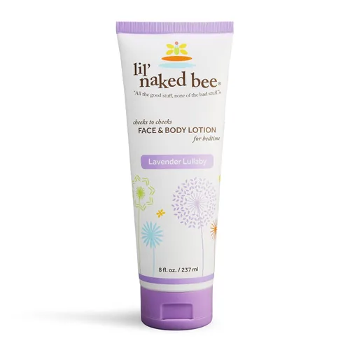 Miniatura 10 de Lil Naked Bee - Loción para bebés para niños (2.5 onzas), loción facial y corporal de mejillas de canción de cuna de lavanda para pieles sensibles